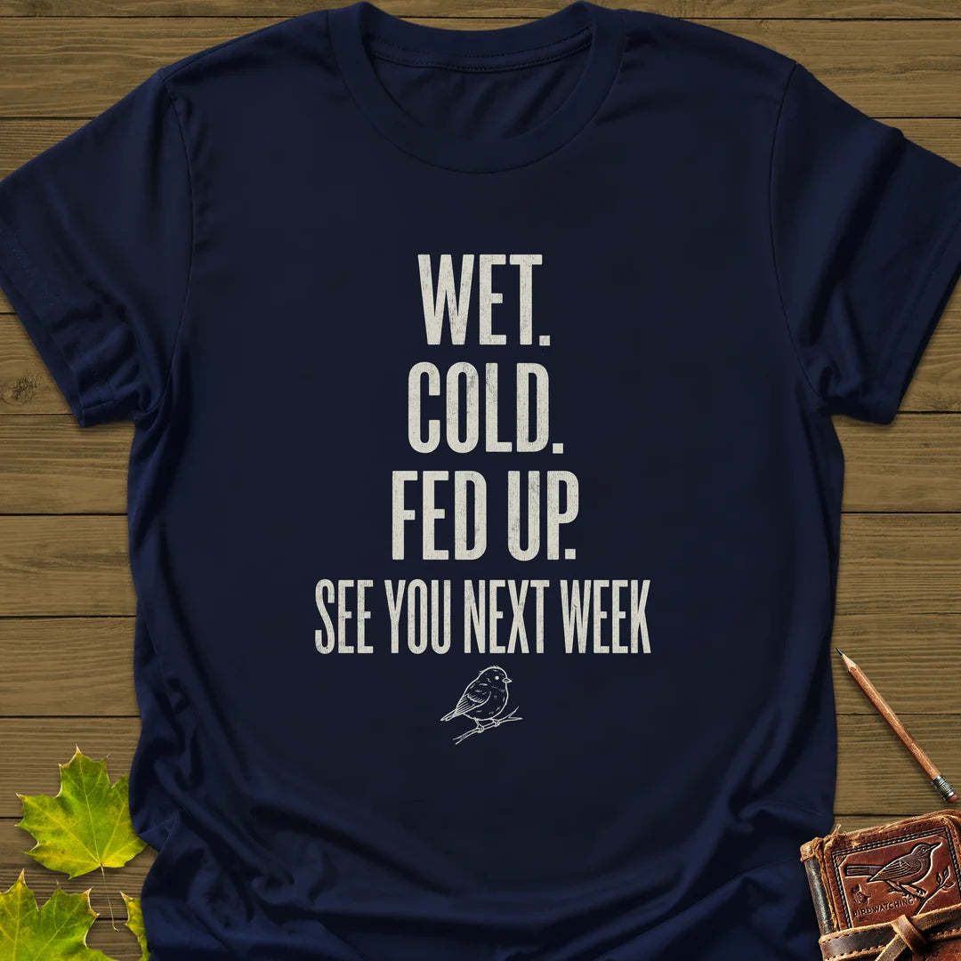 Fed Up T-Shirt in Navy