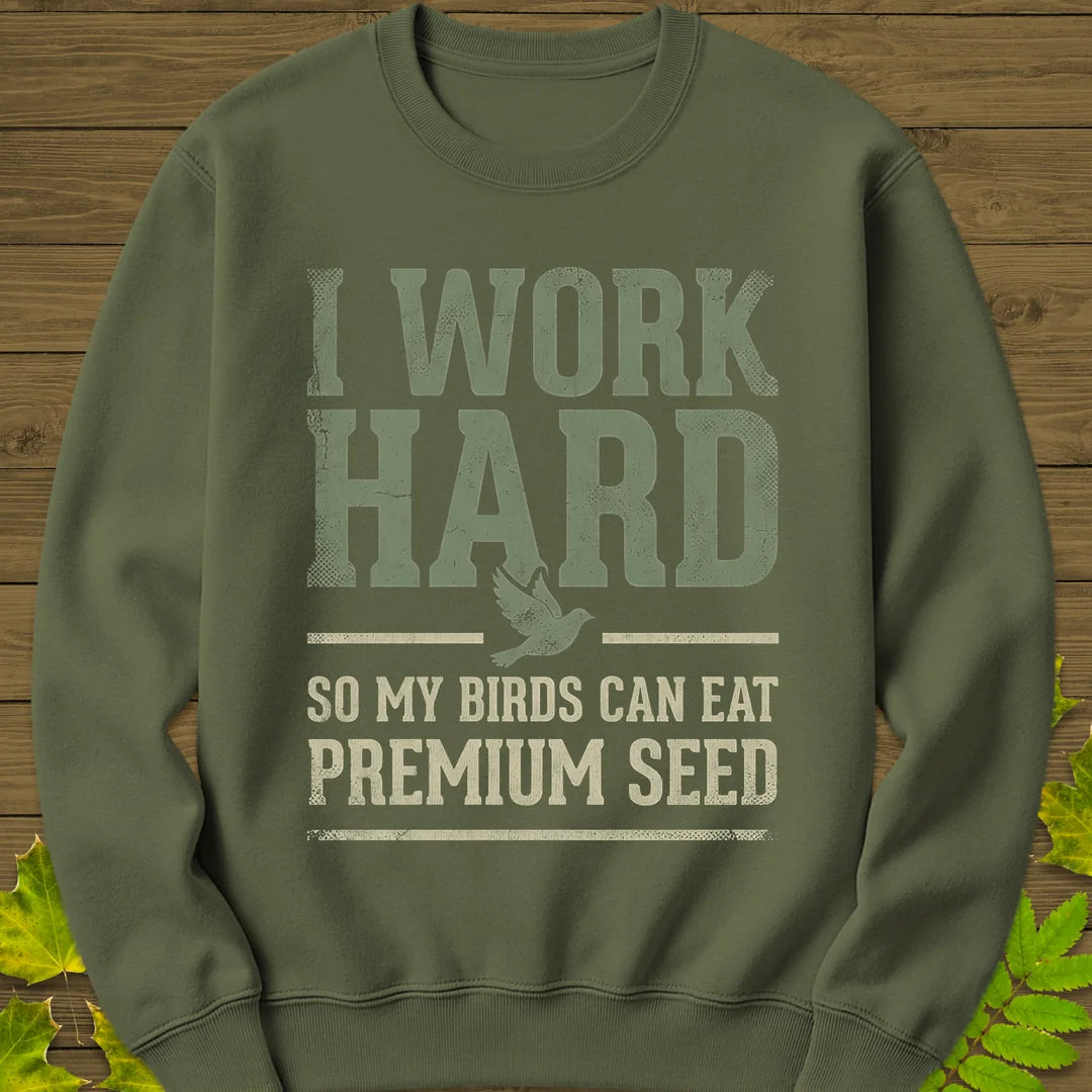 Premium Seed Sweatshirt in Military Green