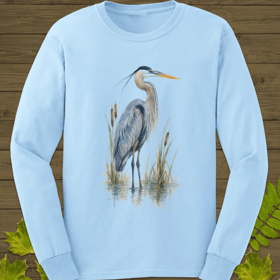 Wetland Majesty Long Sleeve in Light Blue