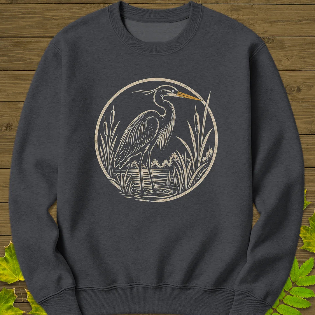 Marshland Elegance Sweatshirt in Dark Heather