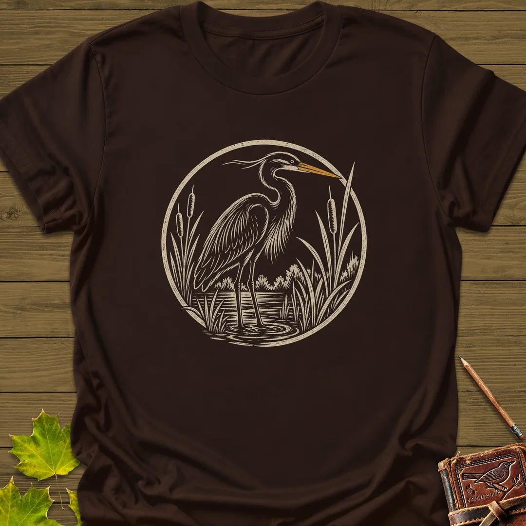 Marshland Elegance T-Shirt in Dark Chocolate