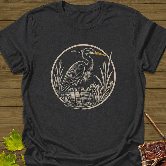 Marshland Elegance T-Shirt in Dark Heather