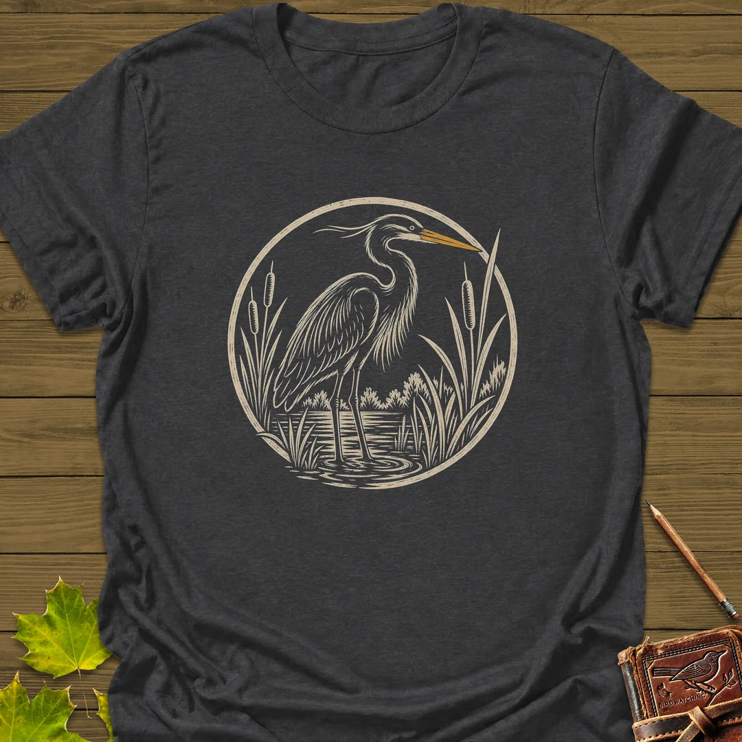 Marshland Elegance T-Shirt in Dark Heather