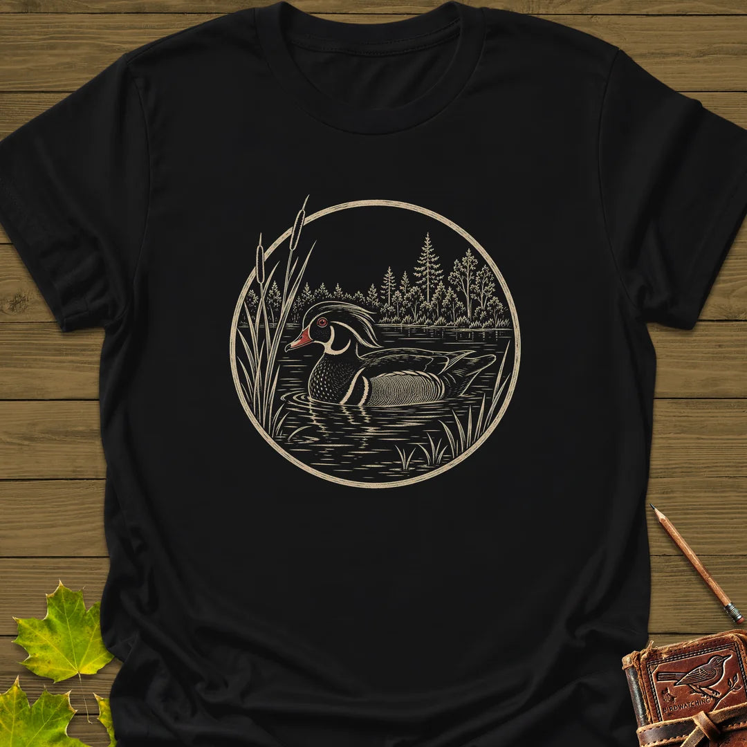 Pond Wanderer T-Shirt in Black