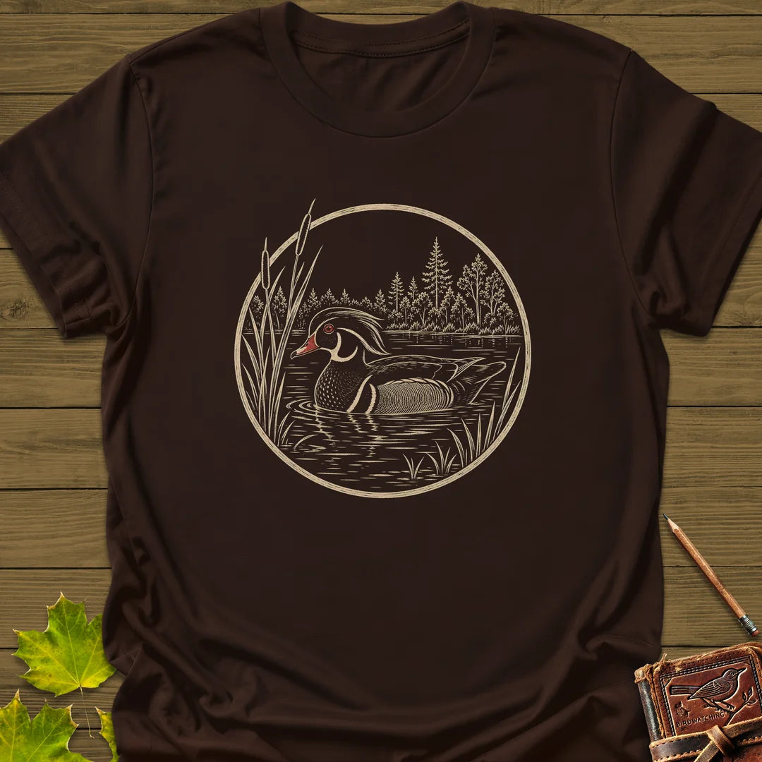 Pond Wanderer T-Shirt in Dark Chocolate