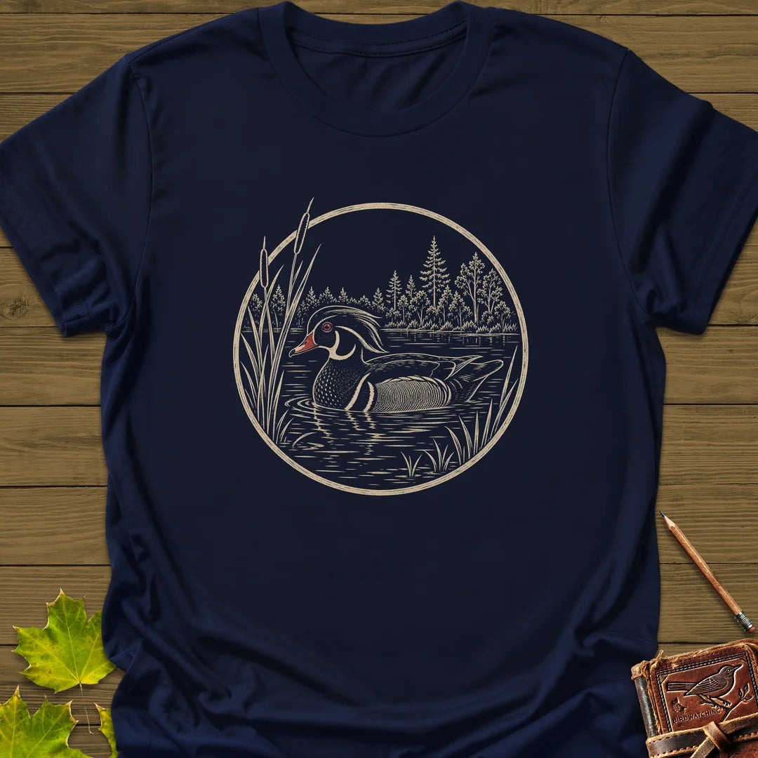 Pond Wanderer T-Shirt in Navy