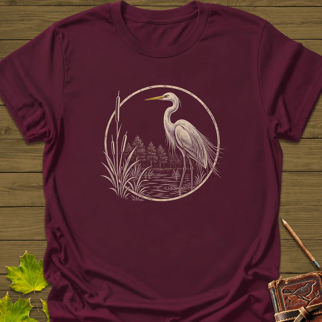 Wetland Grace T-Shirt in Maroon