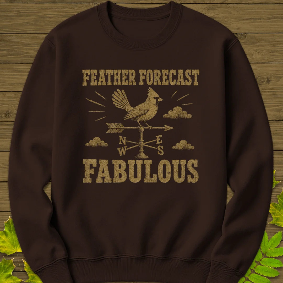 Feather Forecast Sweatshirt in Dark Chocolate