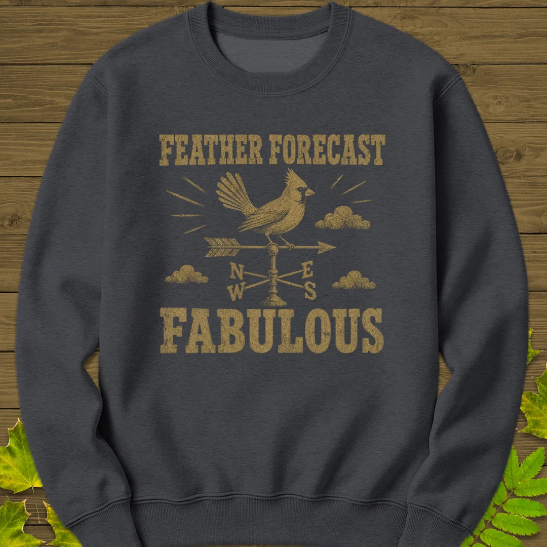 Feather Forecast Sweatshirt in Dark Heather