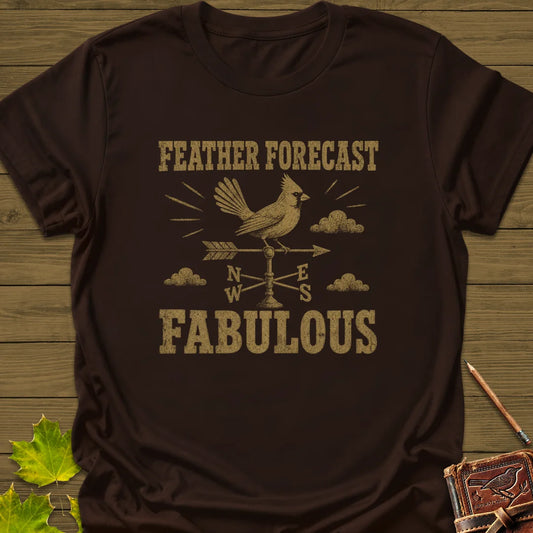 Feather Forecast T-Shirt in Dark Chocolate