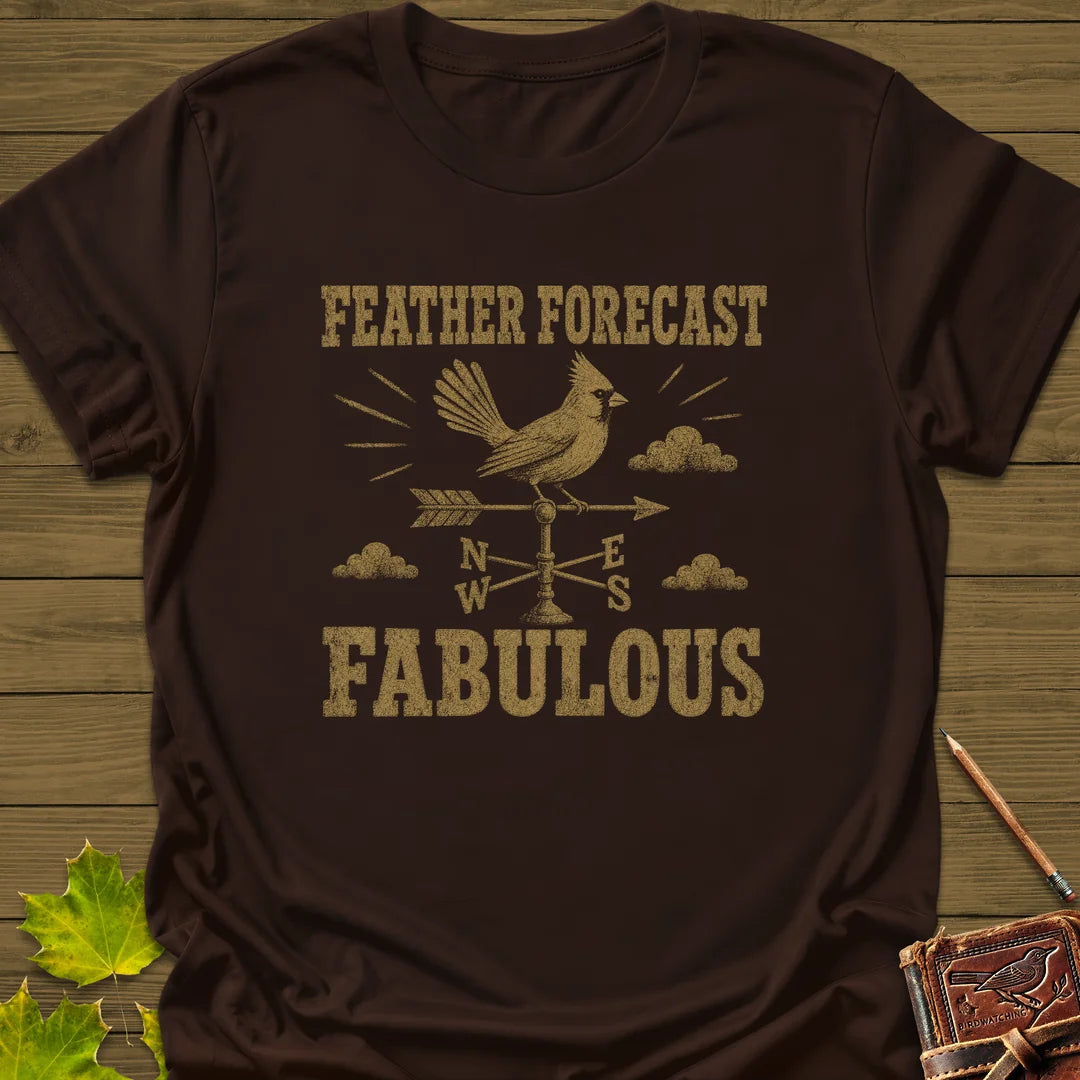Feather Forecast T-Shirt in Dark Chocolate