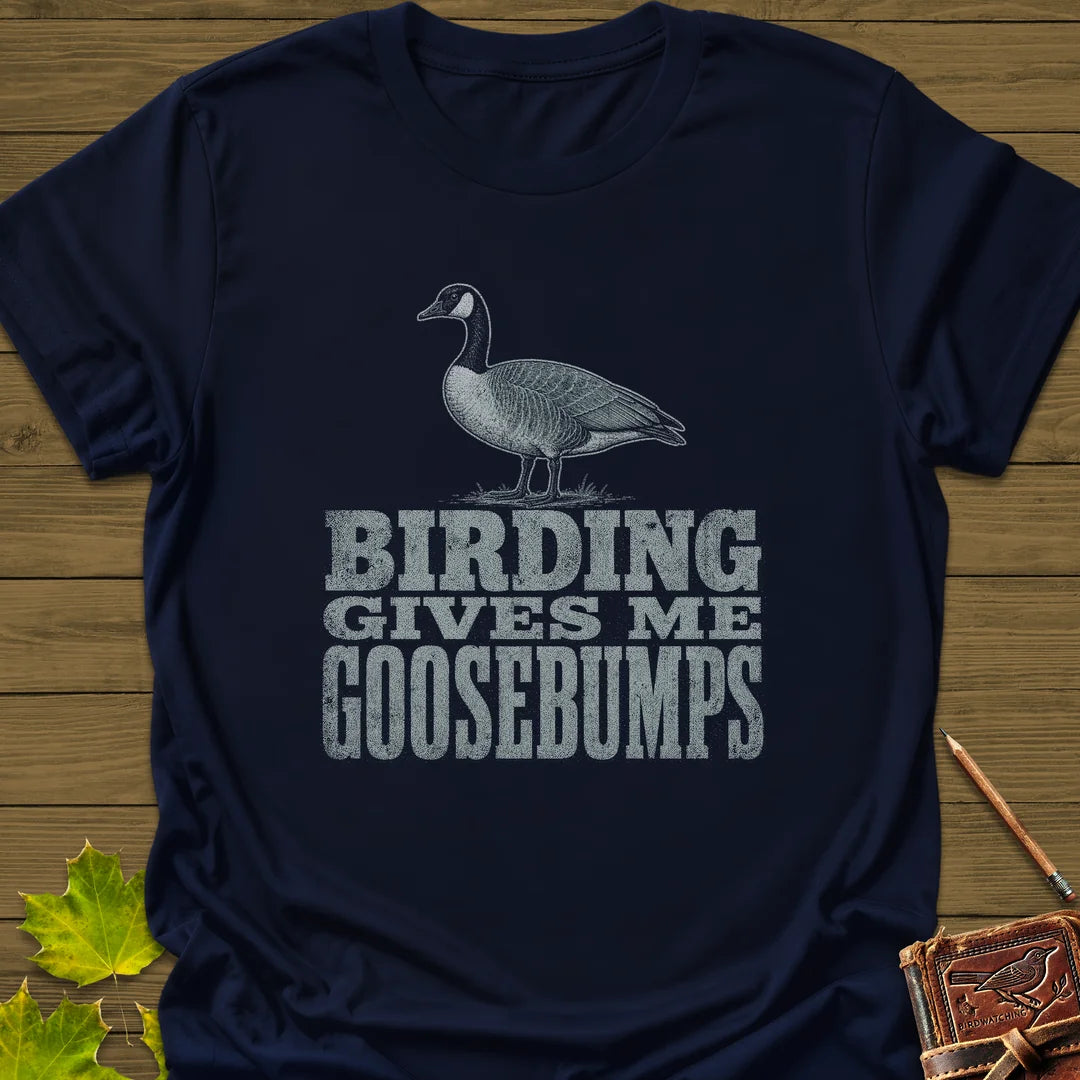 Birding Goosebumps T-Shirt in Navy