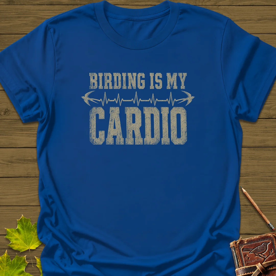 Birding Is My Cardio T-Shirt in Royal
