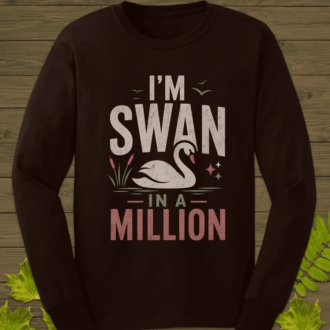 Swan In A Million Long Sleeve in Dark Chocolate