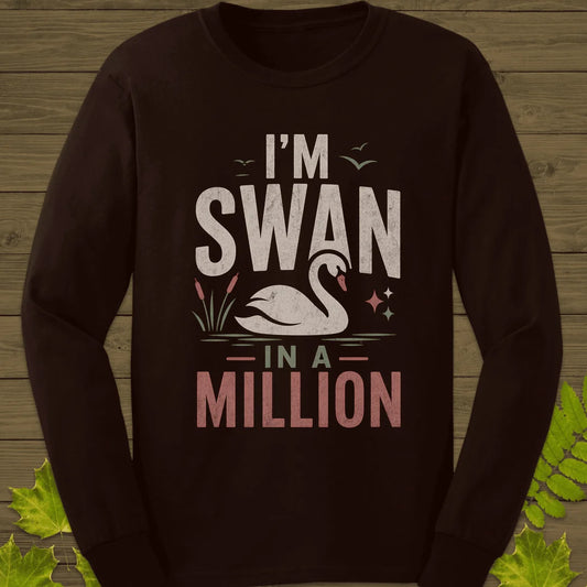 Swan In A Million Long Sleeve in Dark Chocolate