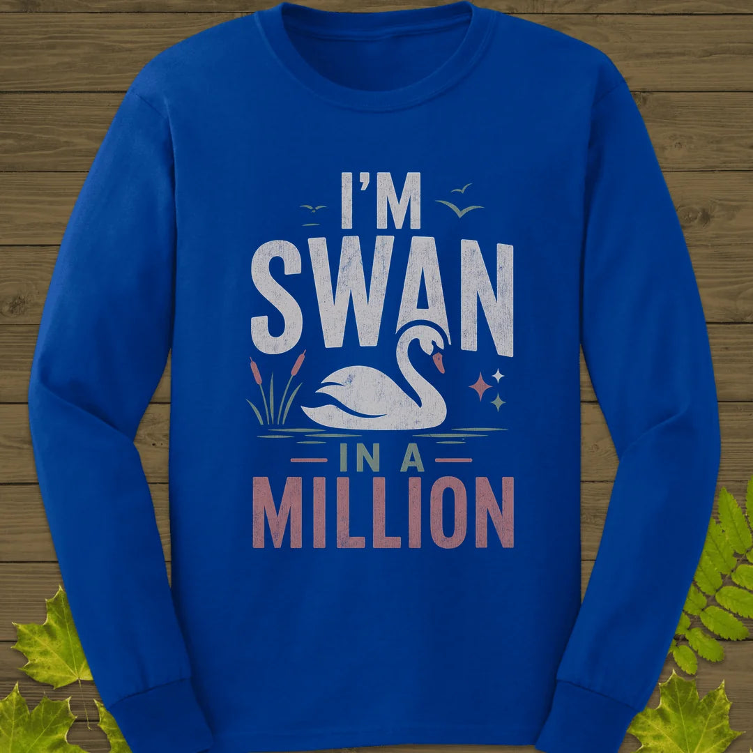 Swan In A Million Long Sleeve in Royal