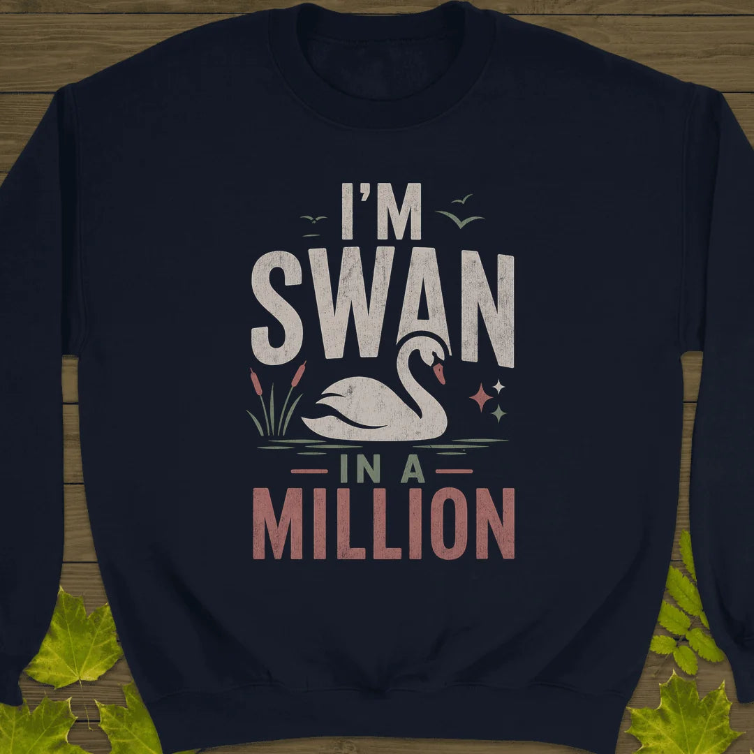 Swan In A Million Sweatshirt in Navy