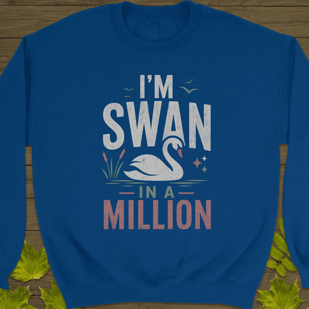 Swan In A Million Sweatshirt in Royal