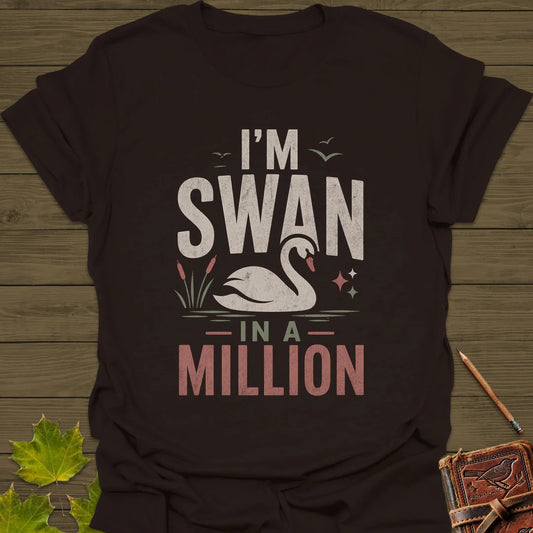 Swan In A Million T-Shirt in Dark Chocolate