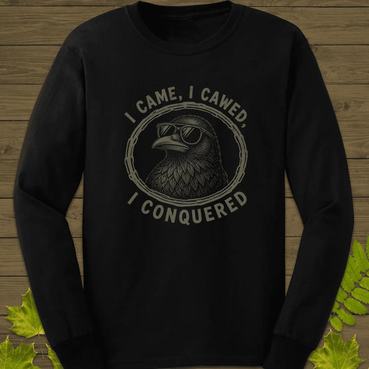 I Came I Cawed Long Sleeve in Black