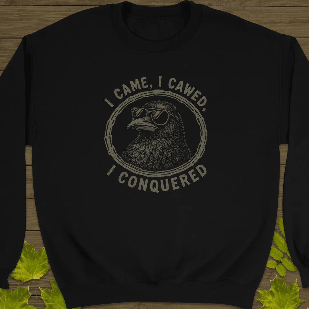 I Came I Cawed Sweatshirt in Black