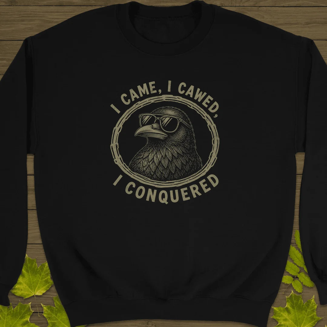 I Came I Cawed Sweatshirt in Black