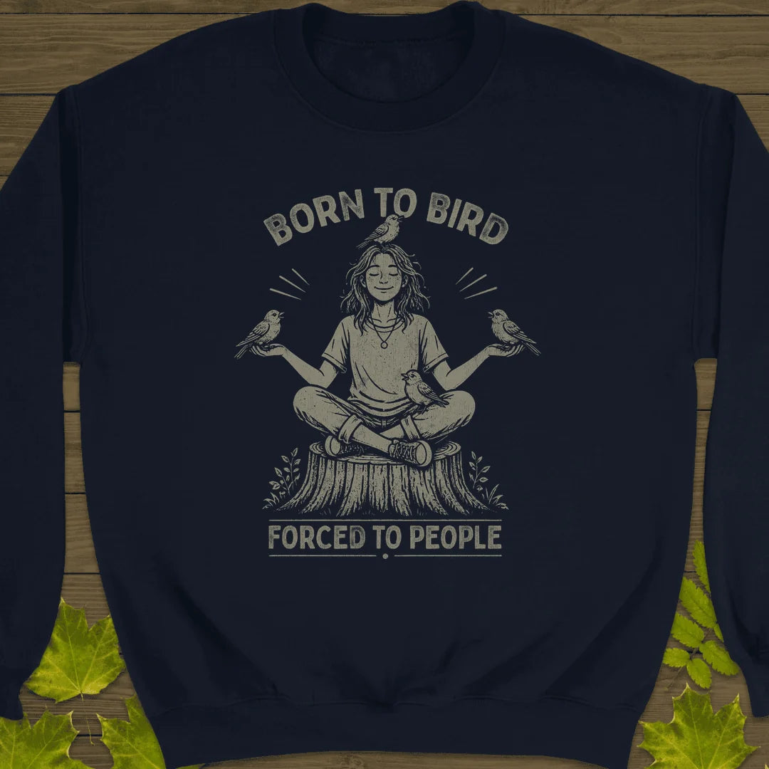 Forced To People (Female) Sweatshirt in Navy