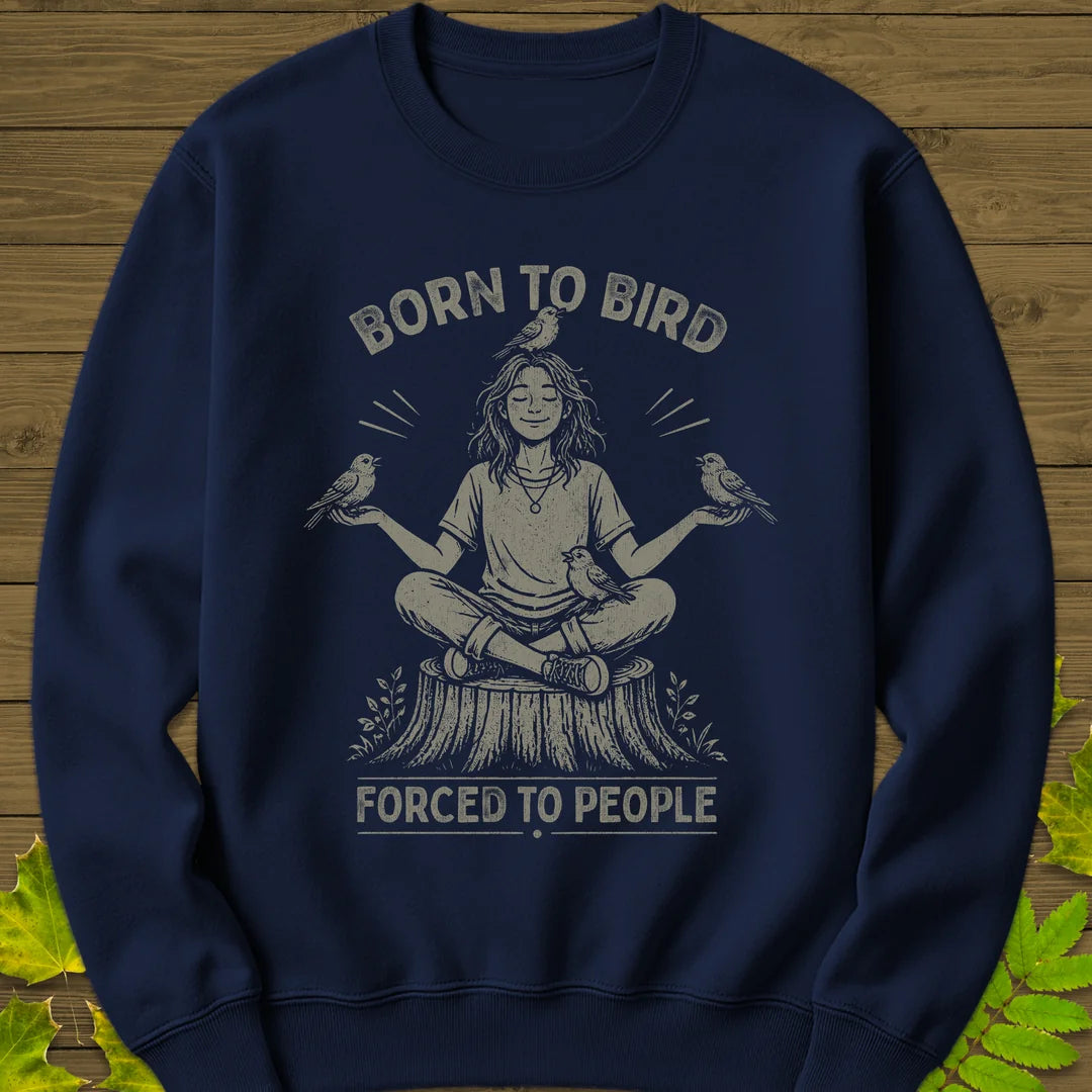 Forced To People (Female) Sweatshirt in Navy