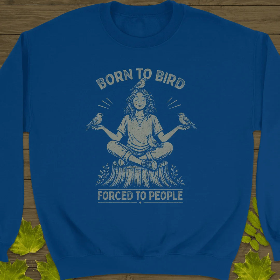 Forced To People (Female) Sweatshirt in Royal