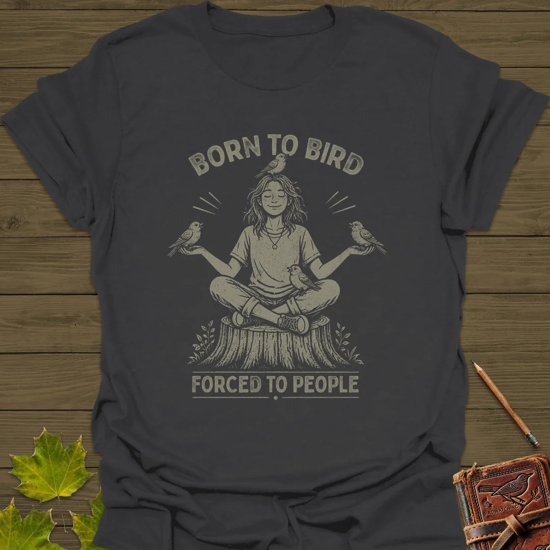 Forced To People (Female) T-Shirt in Charcoal