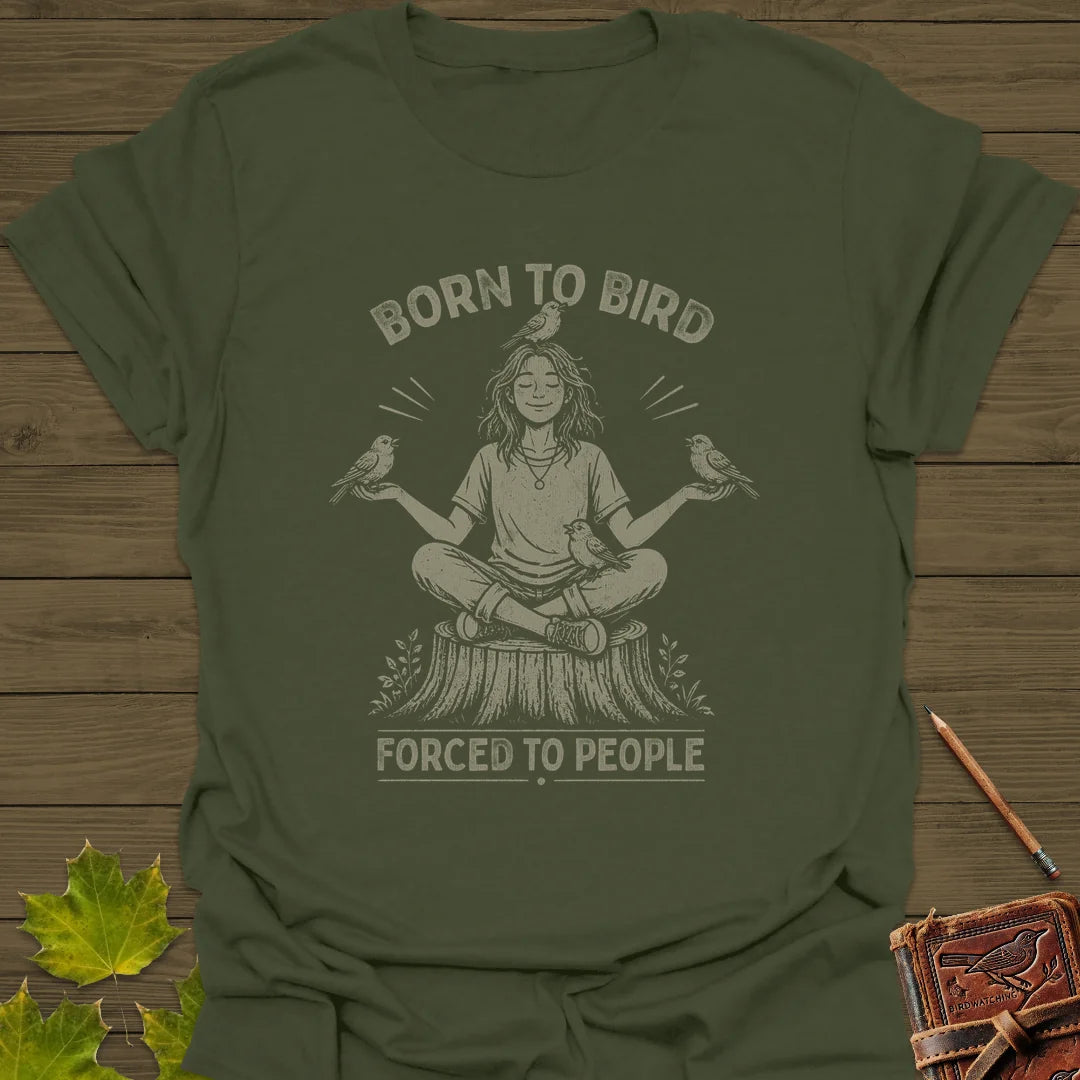 Forced To People (Female) T-Shirt in Military Green