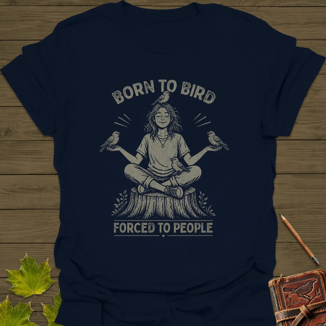 Forced To People (Female) T-Shirt in Navy