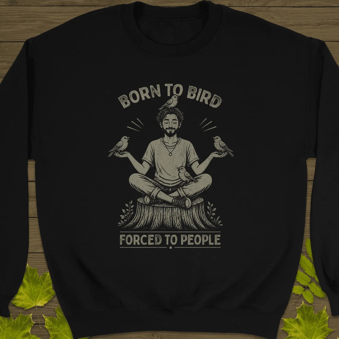 Forced To People (Male) Sweatshirt in Black