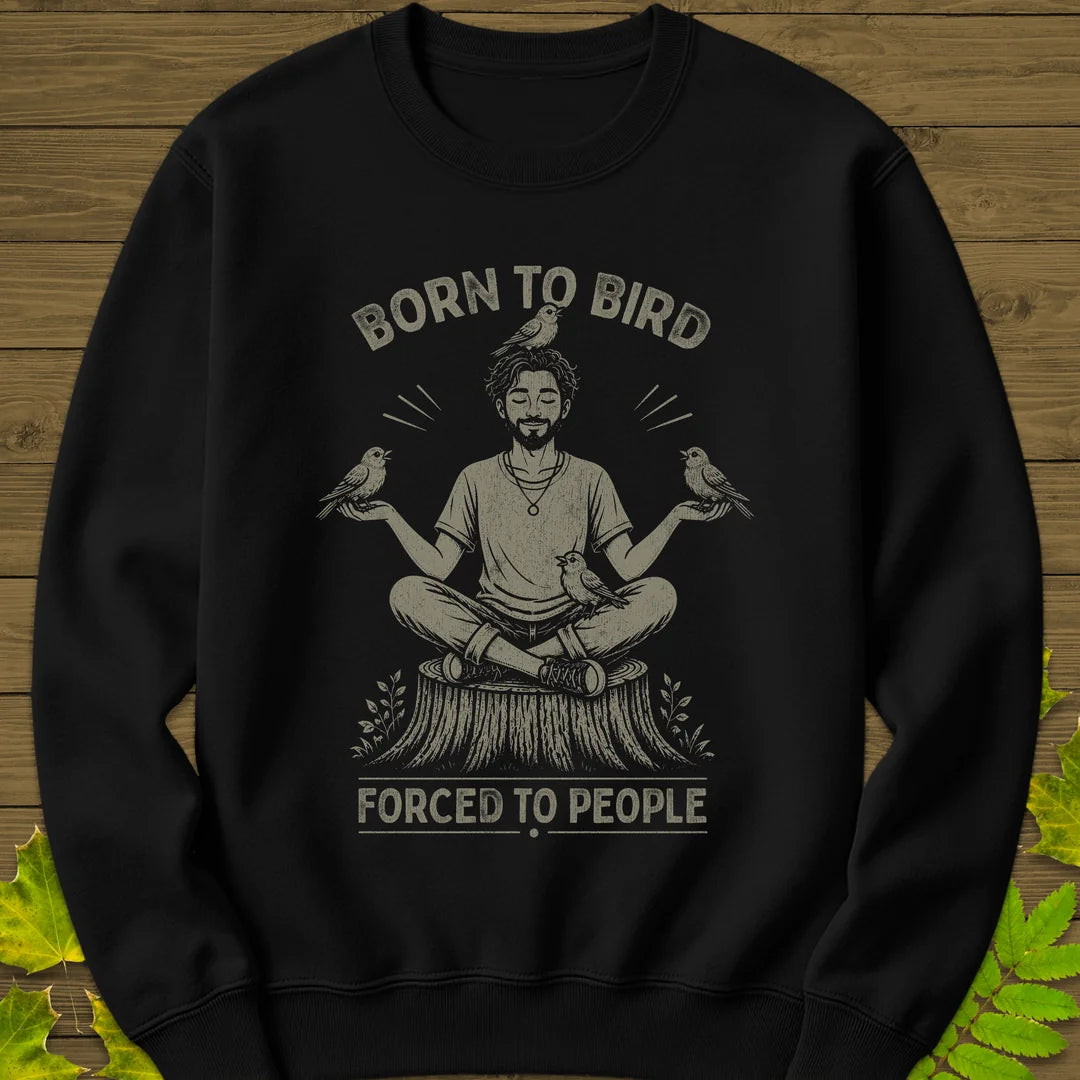 Forced To People (Male) Sweatshirt in Black