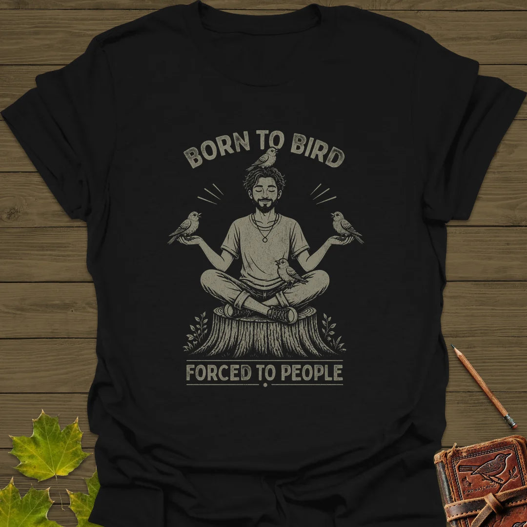 Forced To People (Male) T-Shirt in Black
