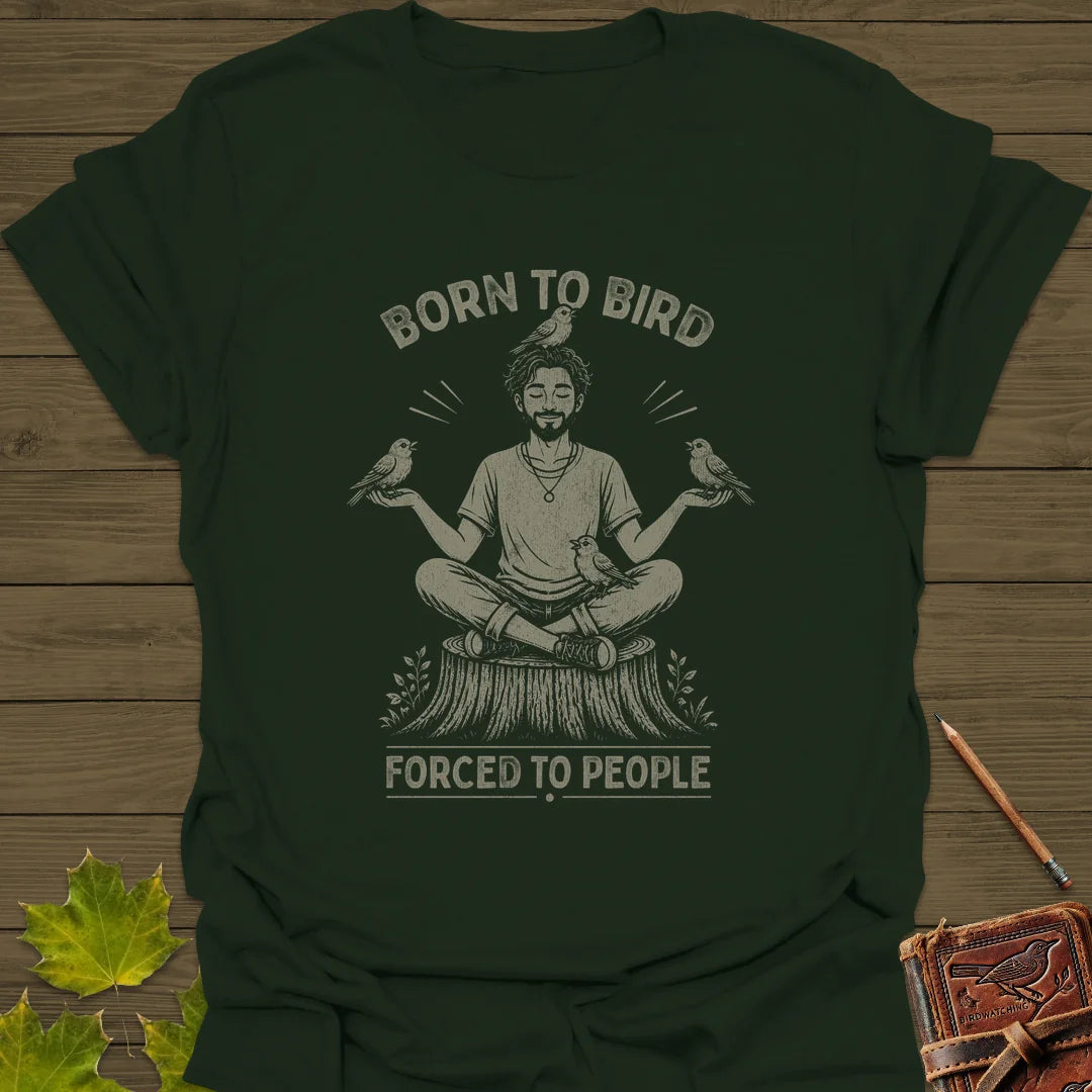 Forced To People (Male) T-Shirt in Forest Green