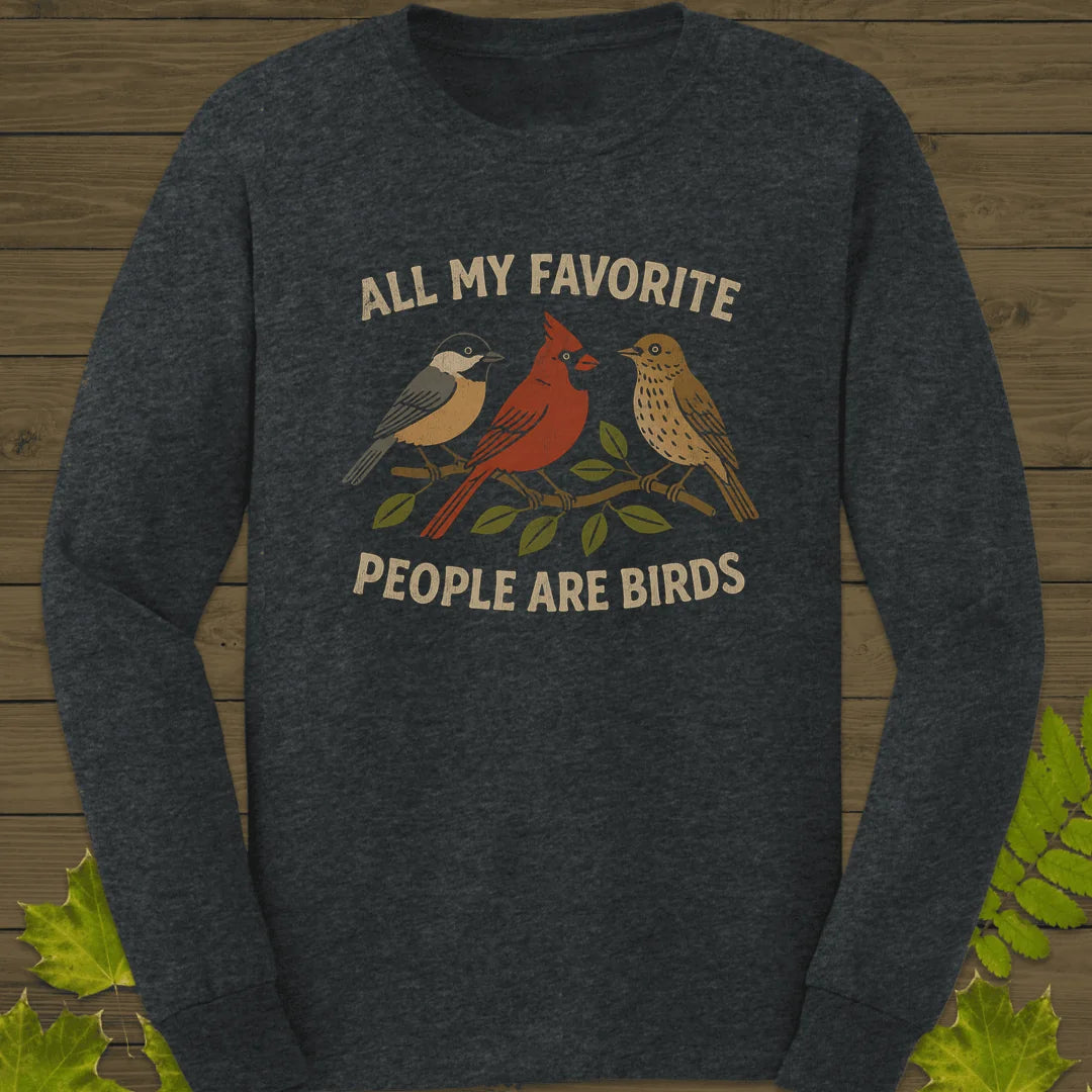 Favorite People Long Sleeve in Dark Heather