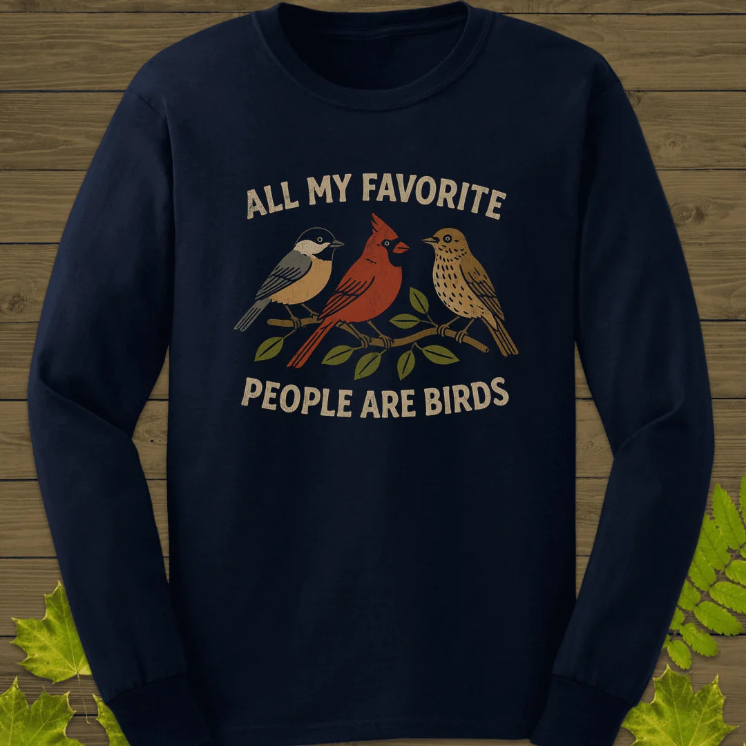 Favorite People Long Sleeve in Navy