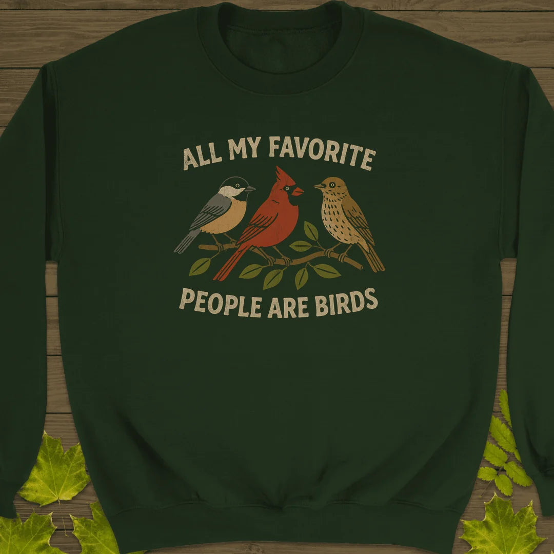 Favorite People Sweatshirt in Forest Green