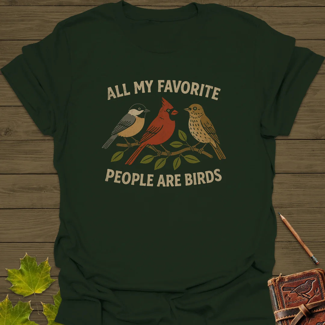 Favorite People T-Shirt in Forest Green