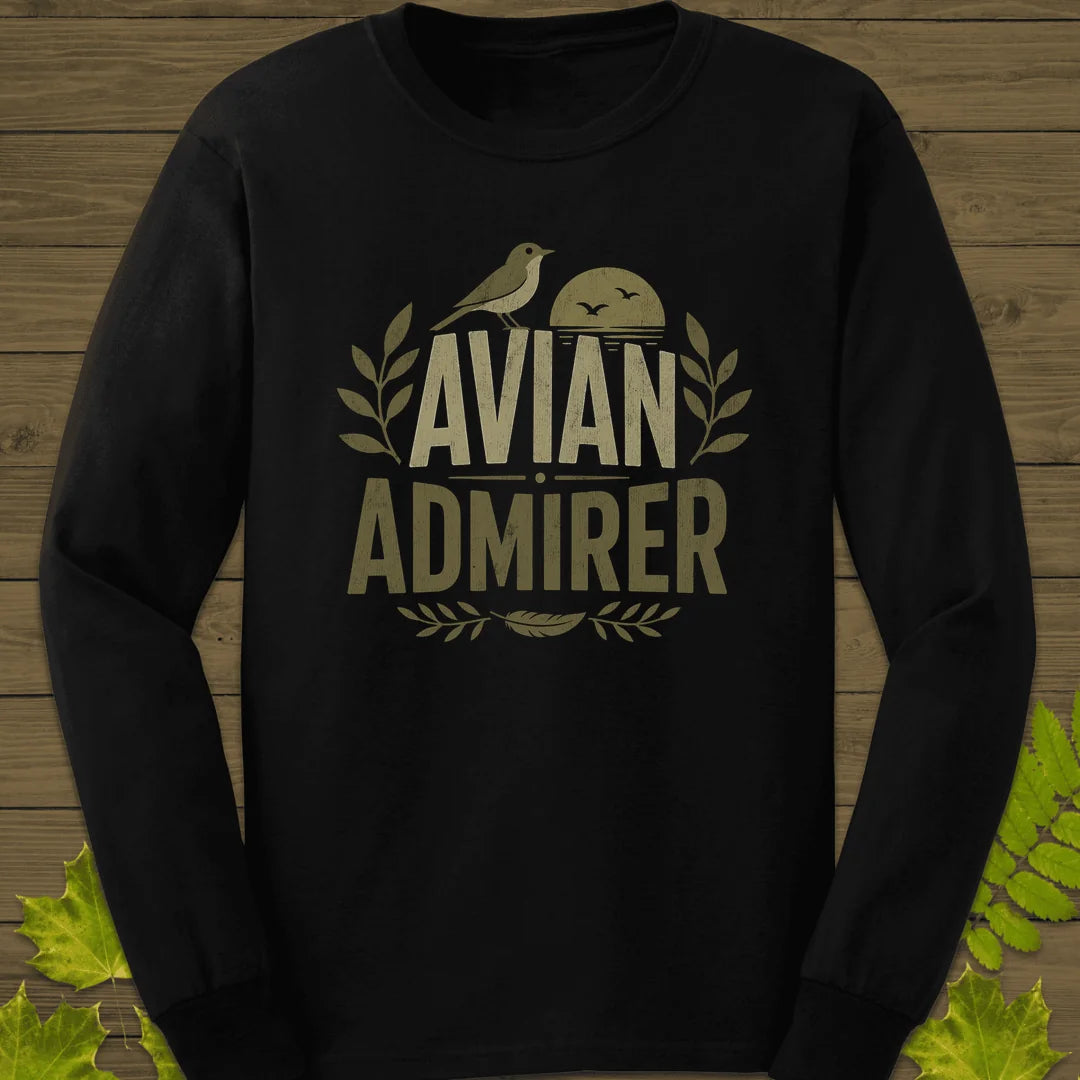 Avian Admirer Long Sleeve in Black
