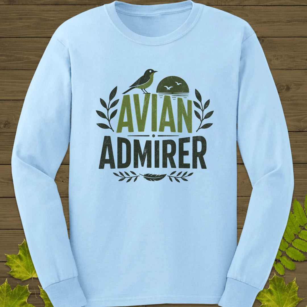 Avian Admirer Long Sleeve in Light Blue
