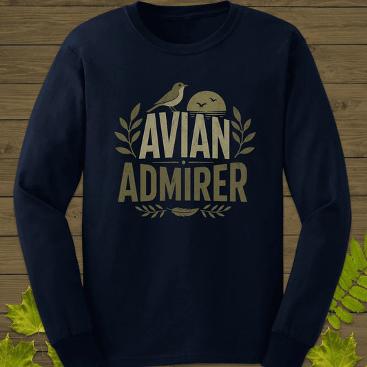 Avian Admirer Long Sleeve in Navy