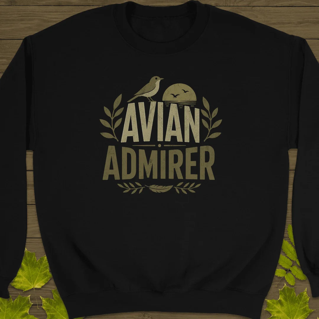 Avian Admirer Sweatshirt in Black