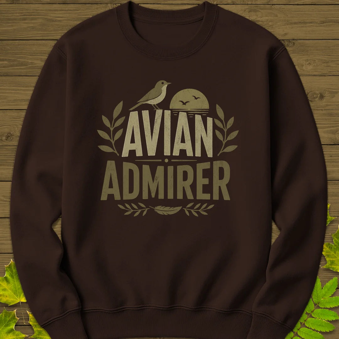 Avian Admirer Sweatshirt in Dark Chocolate