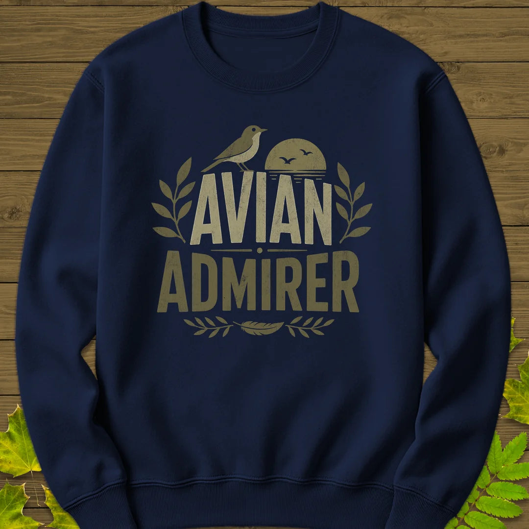 Avian Admirer Sweatshirt in Navy