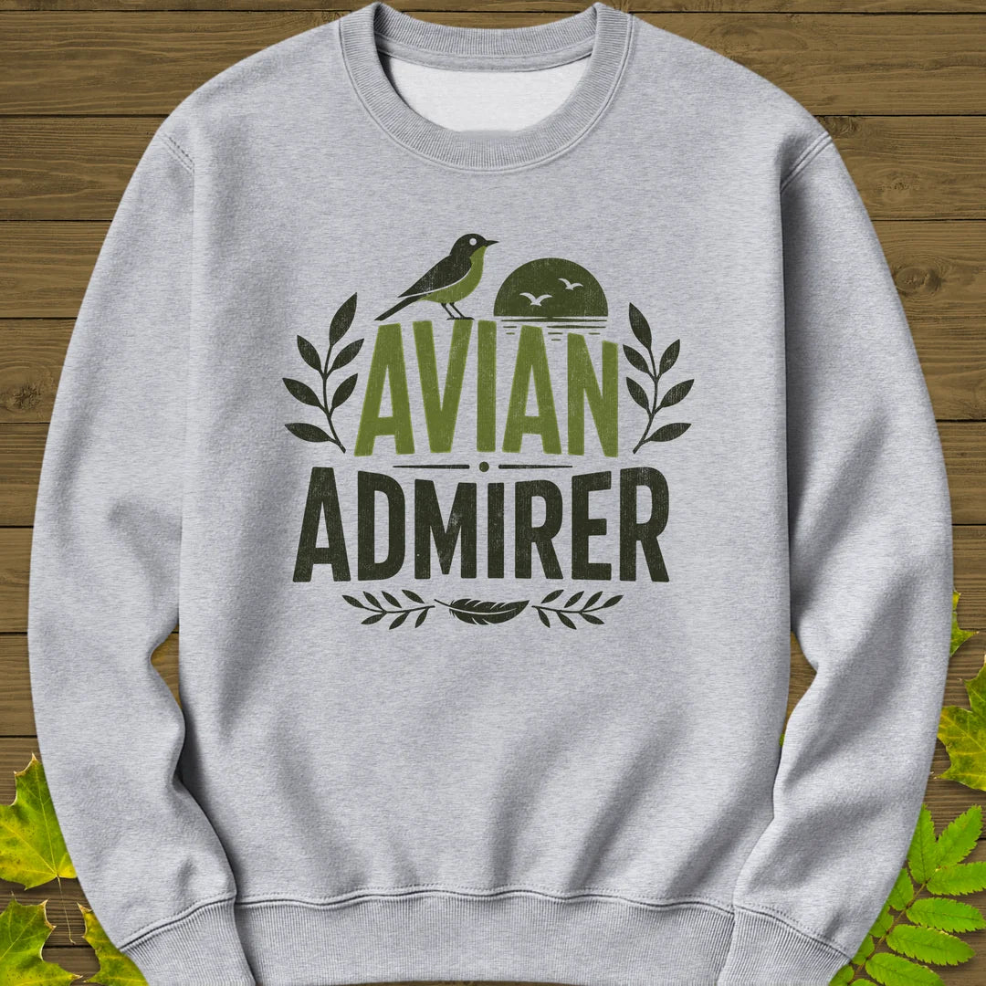 Avian Admirer Sweatshirt in Sport Grey