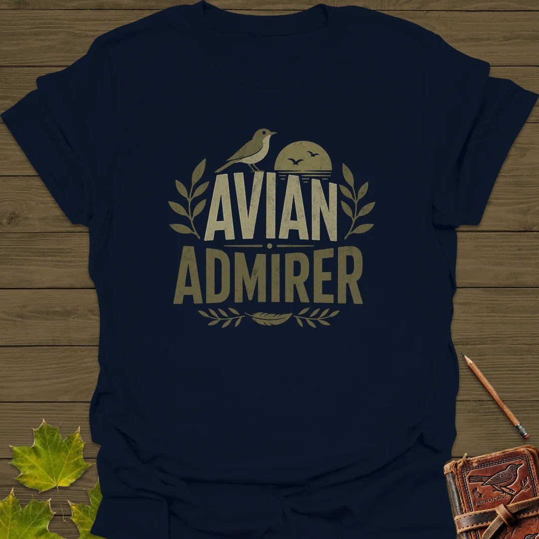 Avian Admirer T-Shirt in Navy