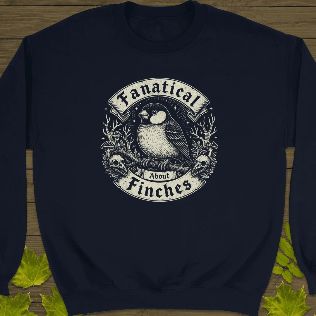 Fanatical About Finches Sweatshirt in Navy