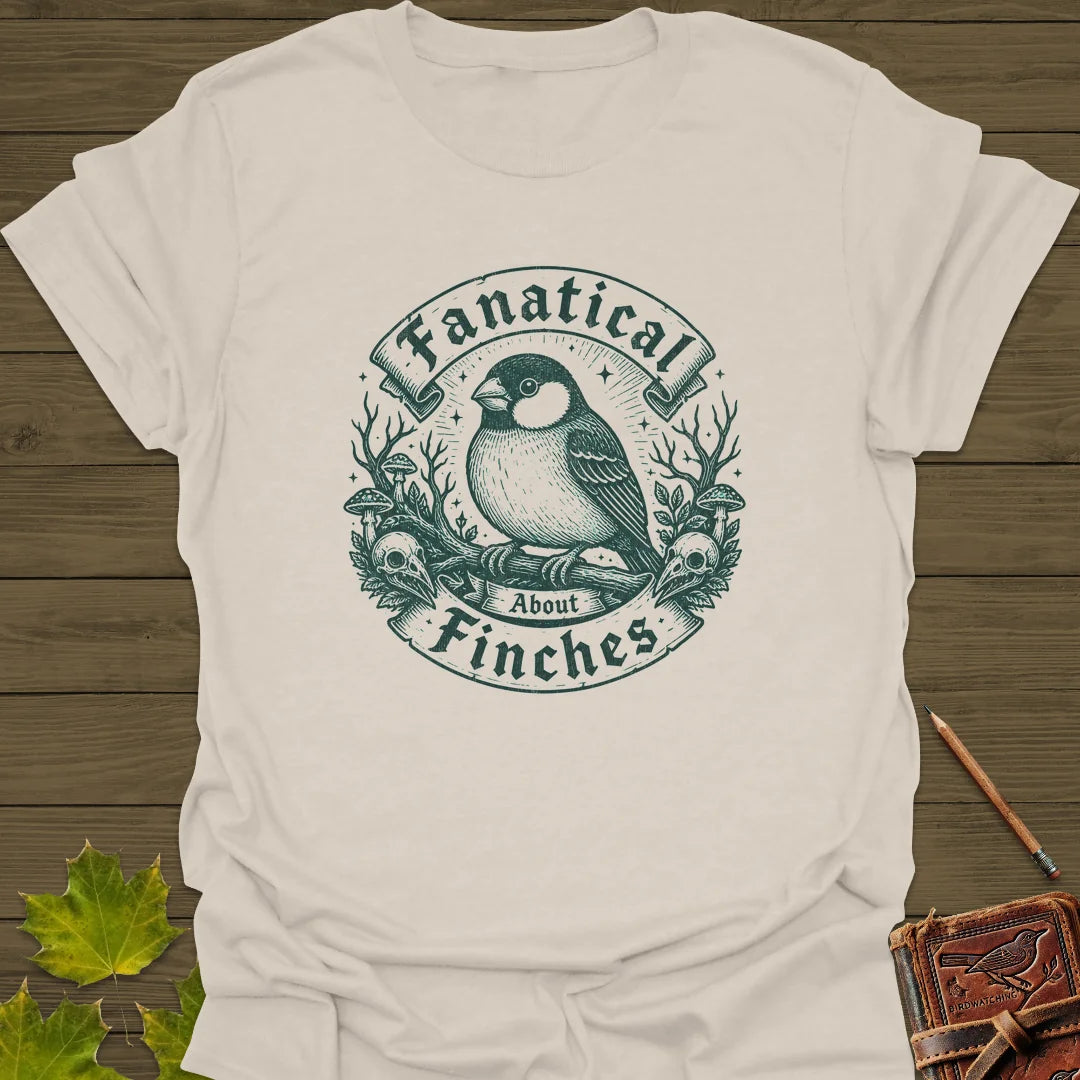 Fanatical About Finches T-Shirt in Natural